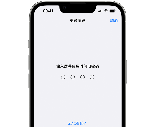 繁峙iPhone屏幕维修分享iPhone屏幕使用时间密码忘记了怎么办 